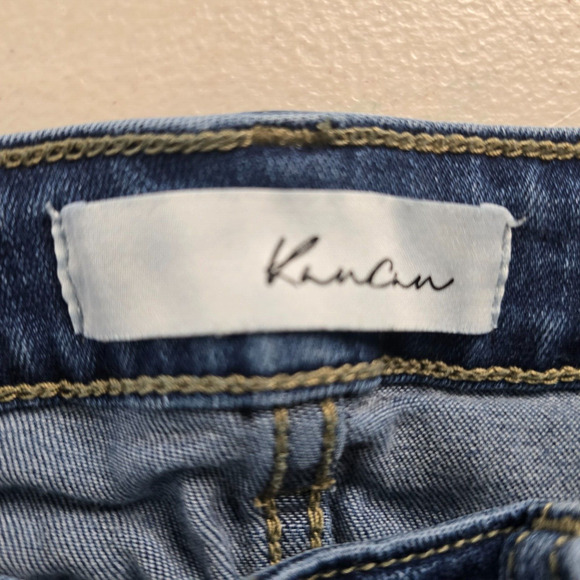 KanCan Jeans Women's 28 Blue Button Fly Skinny Medium Wash Fade Ankle - Picture 3 of 16
